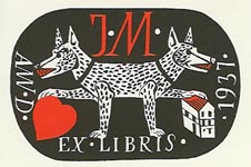 Tichy Frantisek exlibris Jancakova Marie