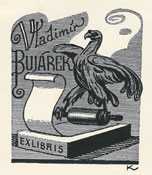 exlibris bookplate Konupek